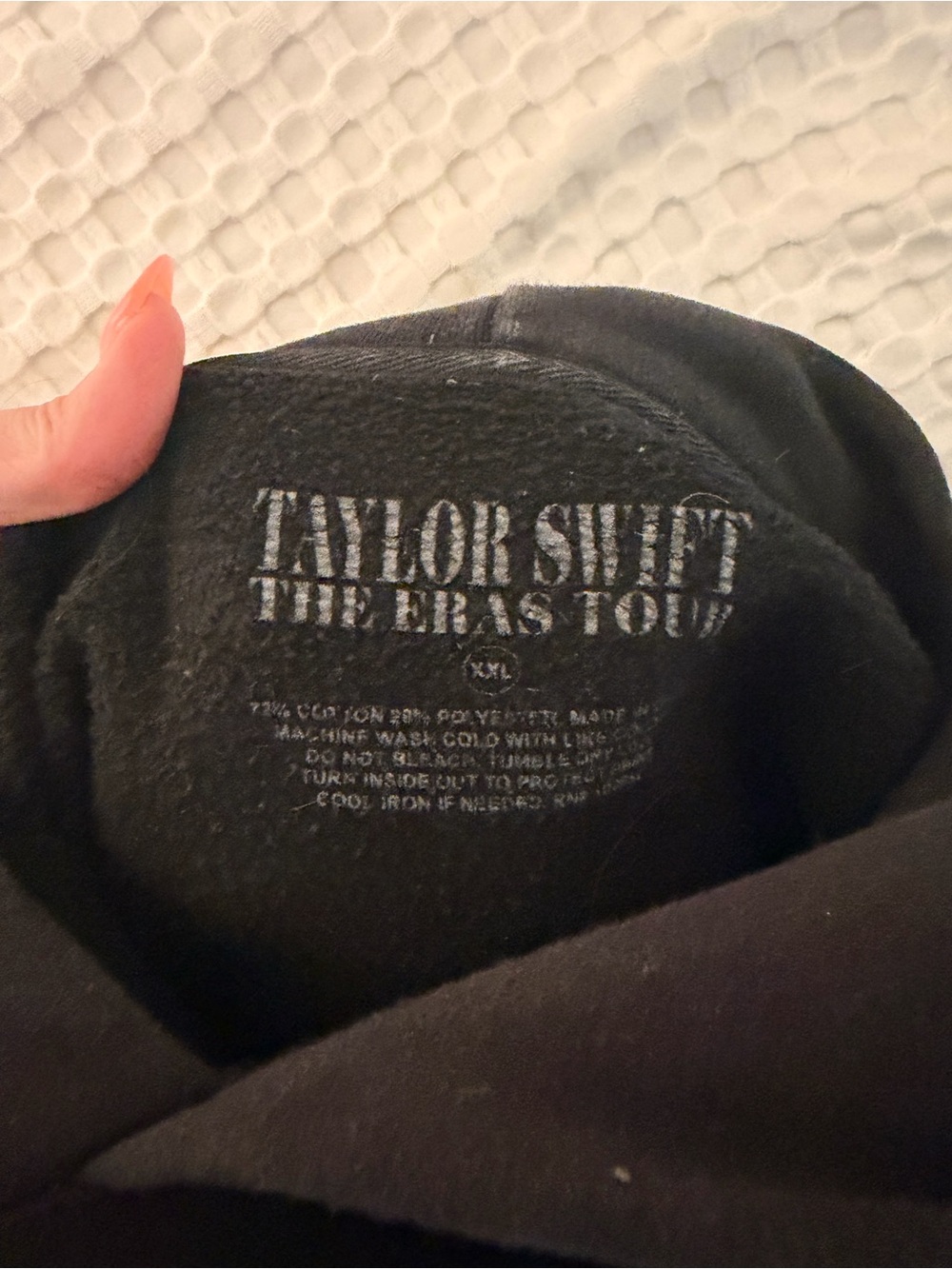 Taylor Swift Black The Eras Tour Friendship Bracelet Pullover Hoodie - Picture 3 of 3